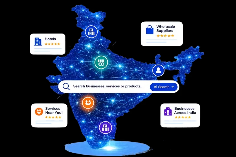 AI-powered business search across India...