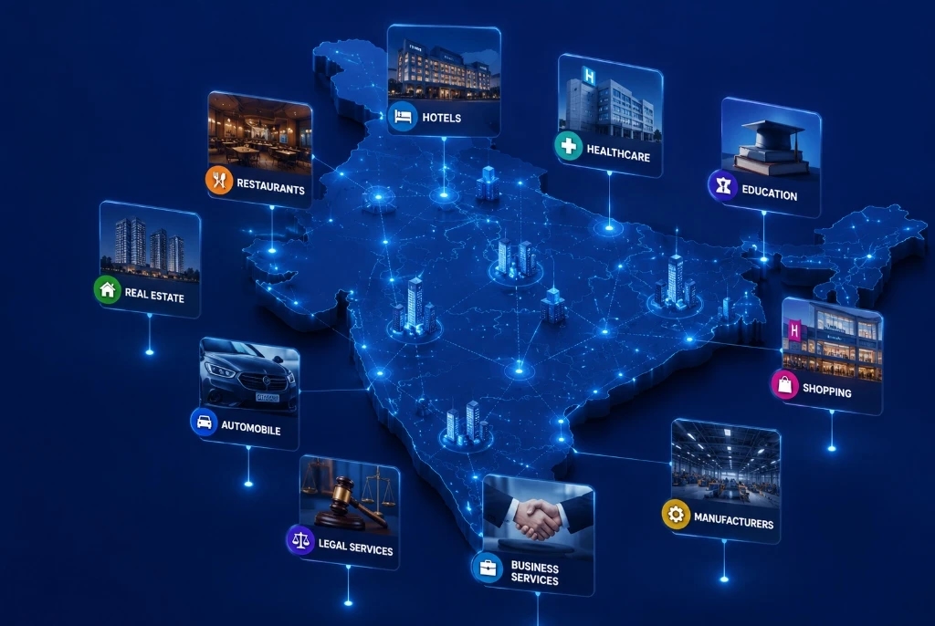 India Business Map Categories
